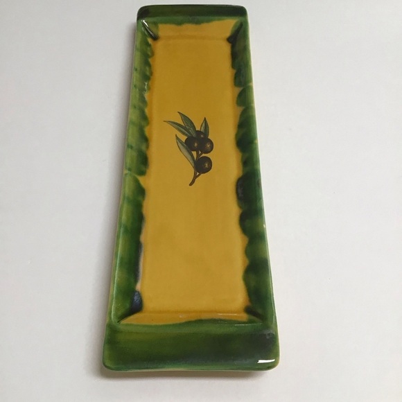 France La Roue Vallauris Ceramic Olive Tray French Country Pottery Kitchen*NOTE* - Picture 4 of 9